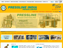 Tablet Screenshot of presslineindia.com